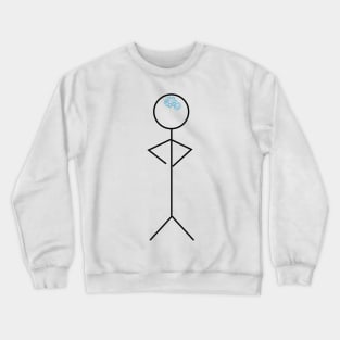 Thinking stickman Crewneck Sweatshirt